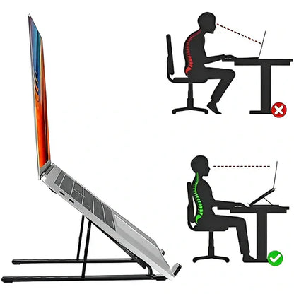 Foldable Adjustable Height Laptop Stand and Tablet Stand. for All Laptops and Tablets.